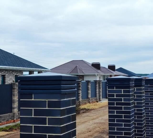 Колпак Zking Бона ХайТек Серый на столб 1.5х1.5 кирпича (385х385мм) в Урае фото