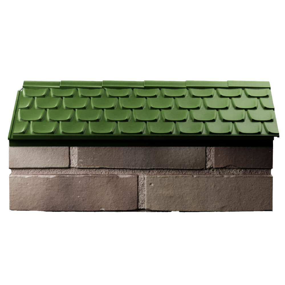 Парапет Zking Эльбрус Зеленый с посадкой на 1 кирпич (255мм) в Урае фото