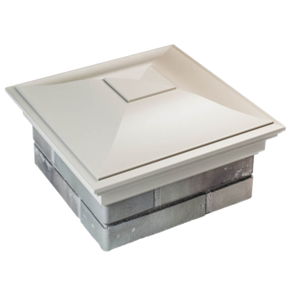 Колпак Zking Монблан Бежевый на столб 1.5х1.5 кирпича (385х385мм) в Урае фото