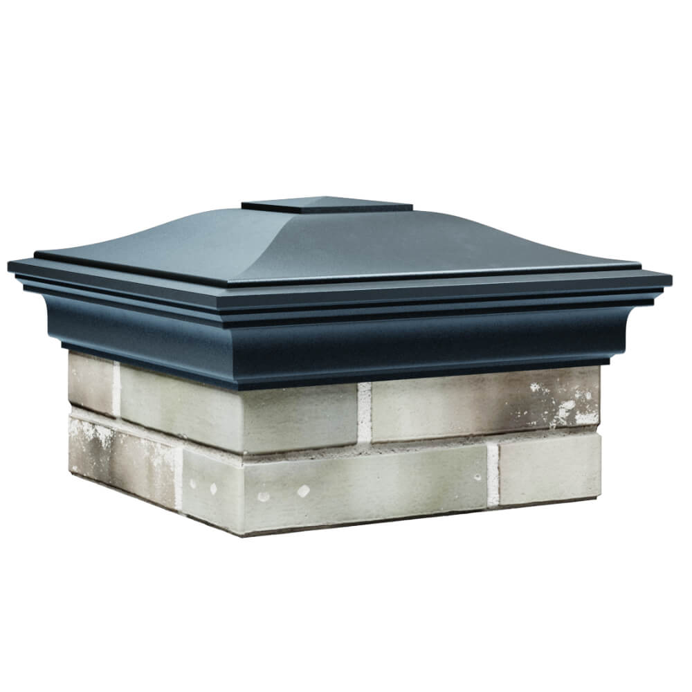 Колпак Zking Монблан Серый на столб 1.5х1.5 кирпича (385х385мм) в Урае фото