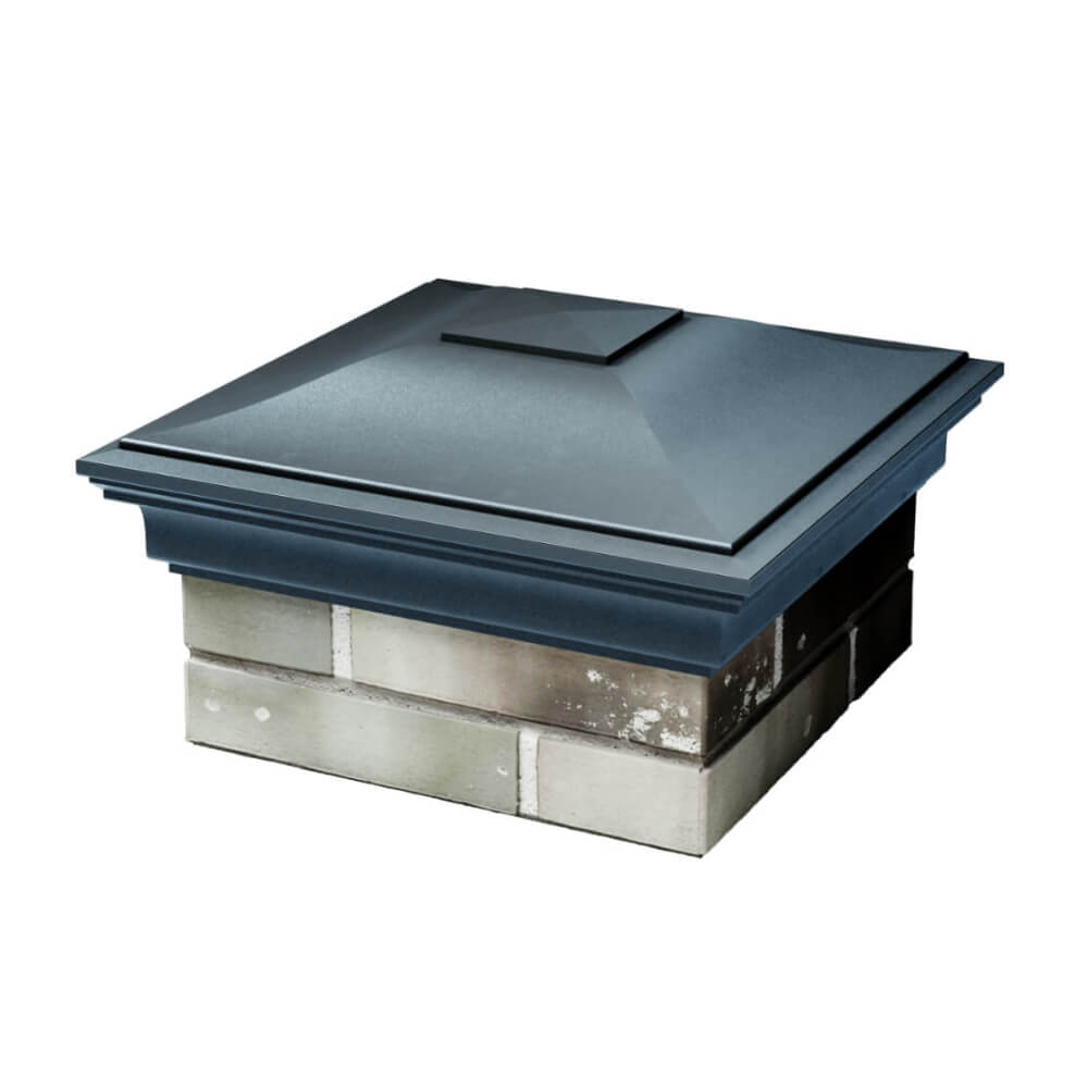 Колпак Zking Монблан Серый на столб 1.5х1.5 еврокирпича 0.7НФ (355х355мм) в Урае фото