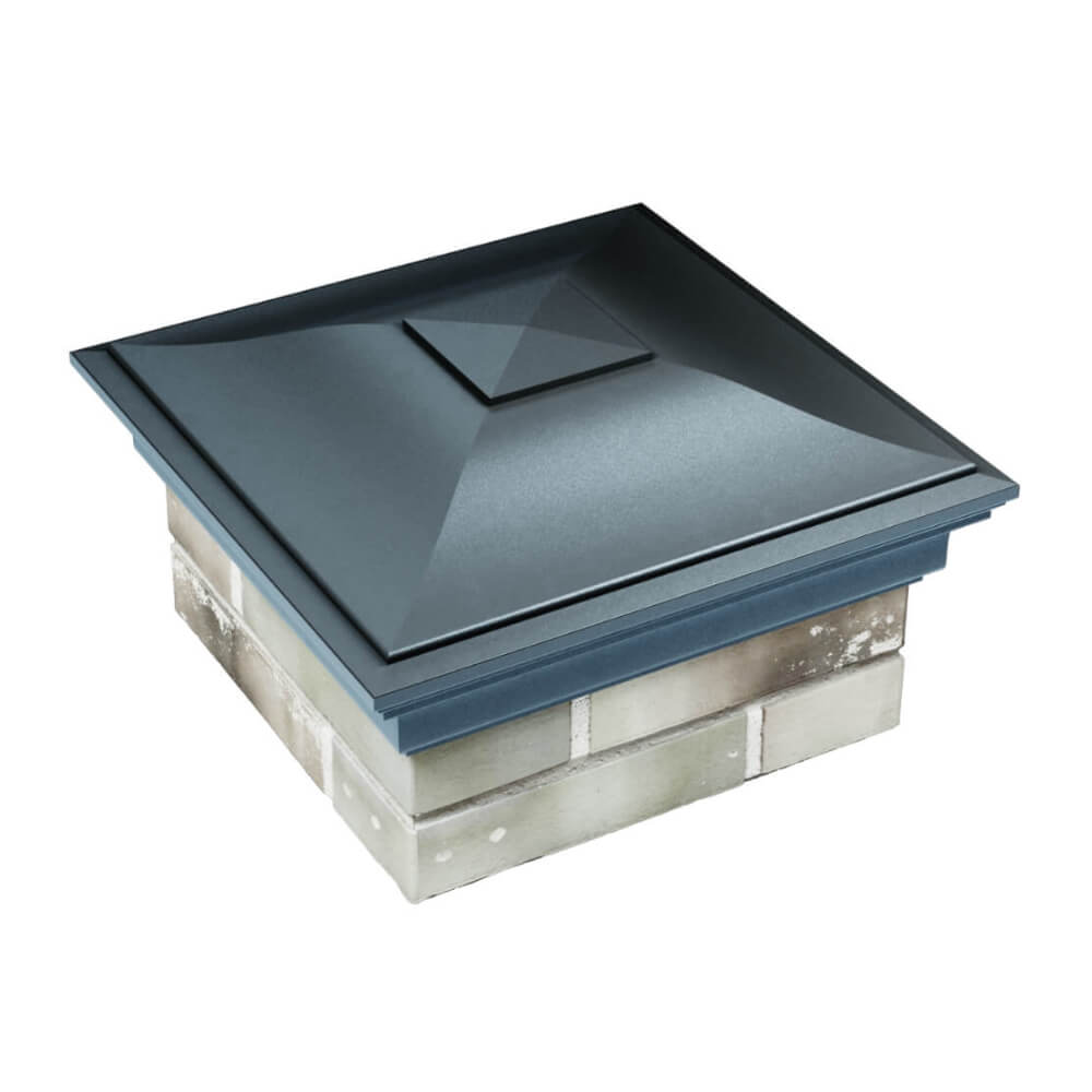 Колпак Zking Монблан Серый на столб 1.5х1.5 еврокирпича 0.7НФ (355х355мм) в Урае фото