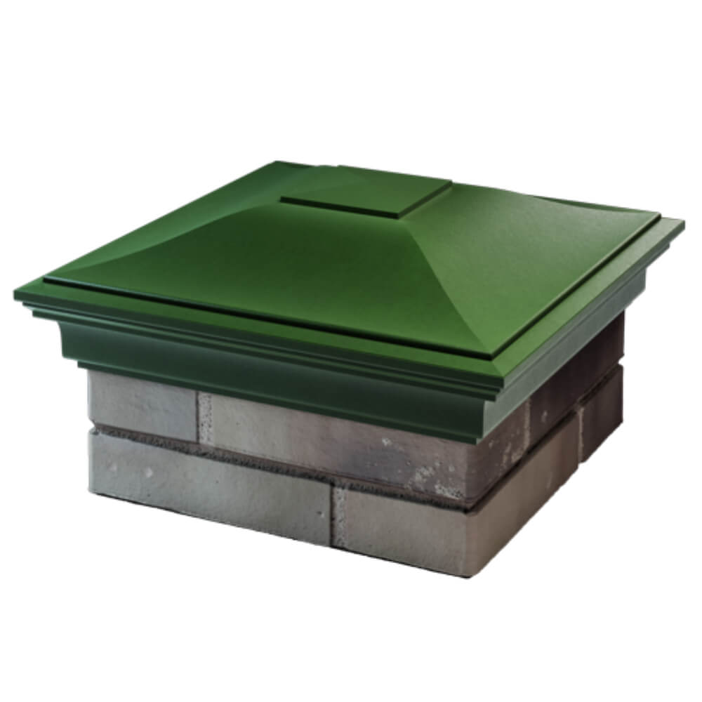 Колпак Zking Монблан Зеленый на столб 1.5х1.5 кирпича (385х385мм) в Урае фото