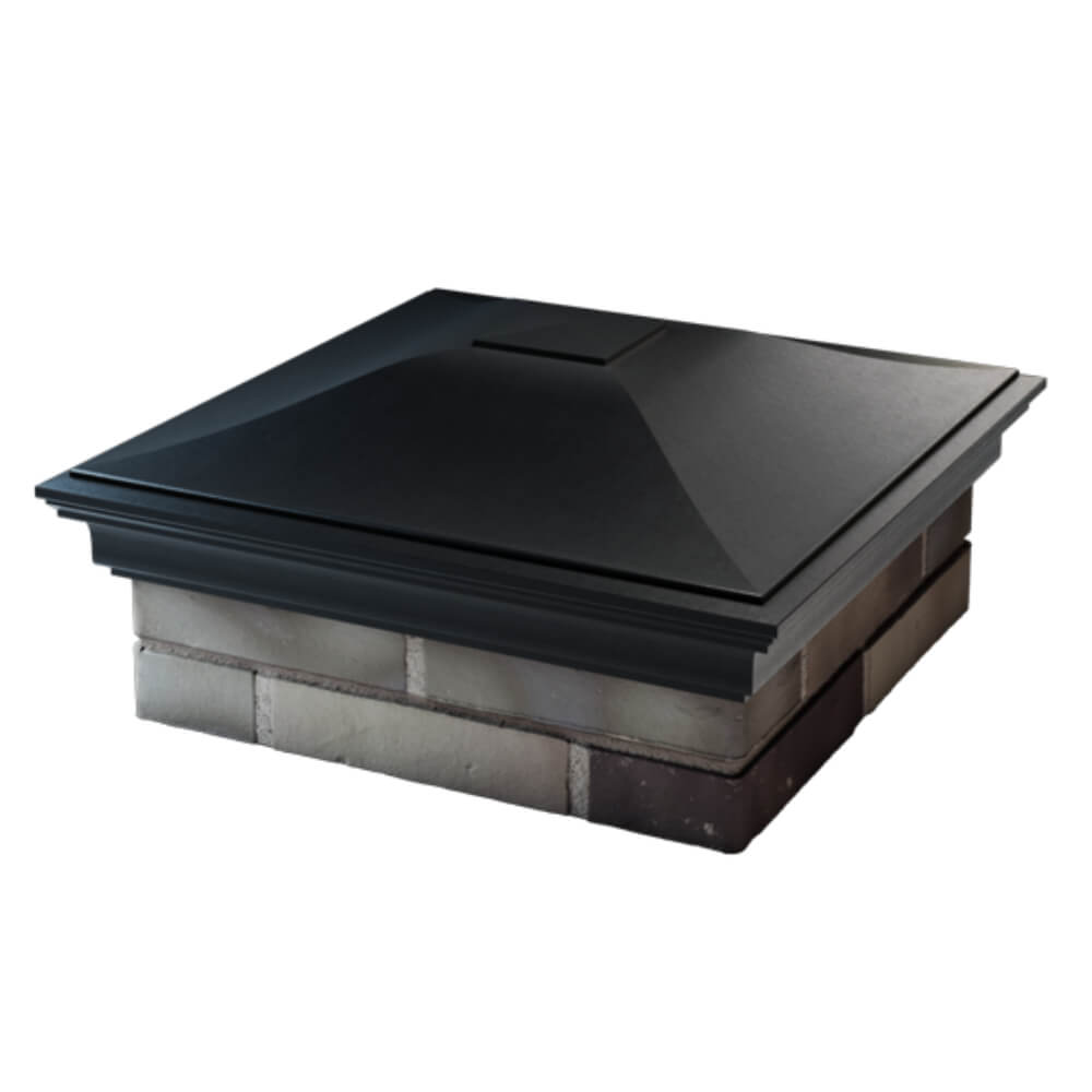 Колпак Zking Монблан Черный на столб 2х2 кирпича (515х515мм) в Урае фото