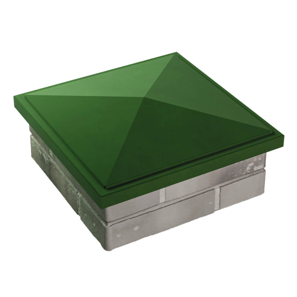 Колпак Zking БонаМоно Зеленый на столб 1.5х1.5 кирпича (385х385, 400х400мм) в Урае фото