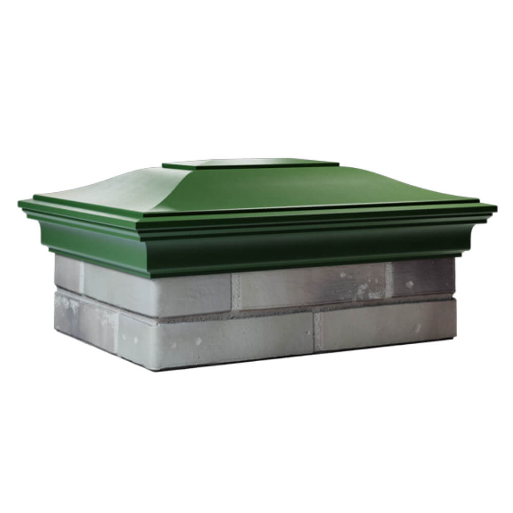 Колпак Zking Монблан Зеленый на столб 2х1.5 кирпича (515х385мм) в Урае фото