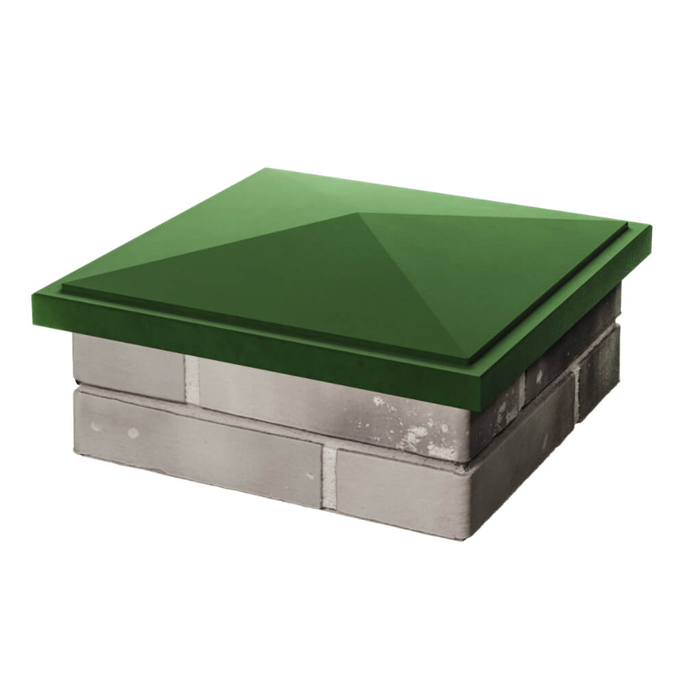 Колпак Zking БонаМоно Зеленый на столб 1.5х1.5 кирпича (385х385, 400х400мм) в Урае фото