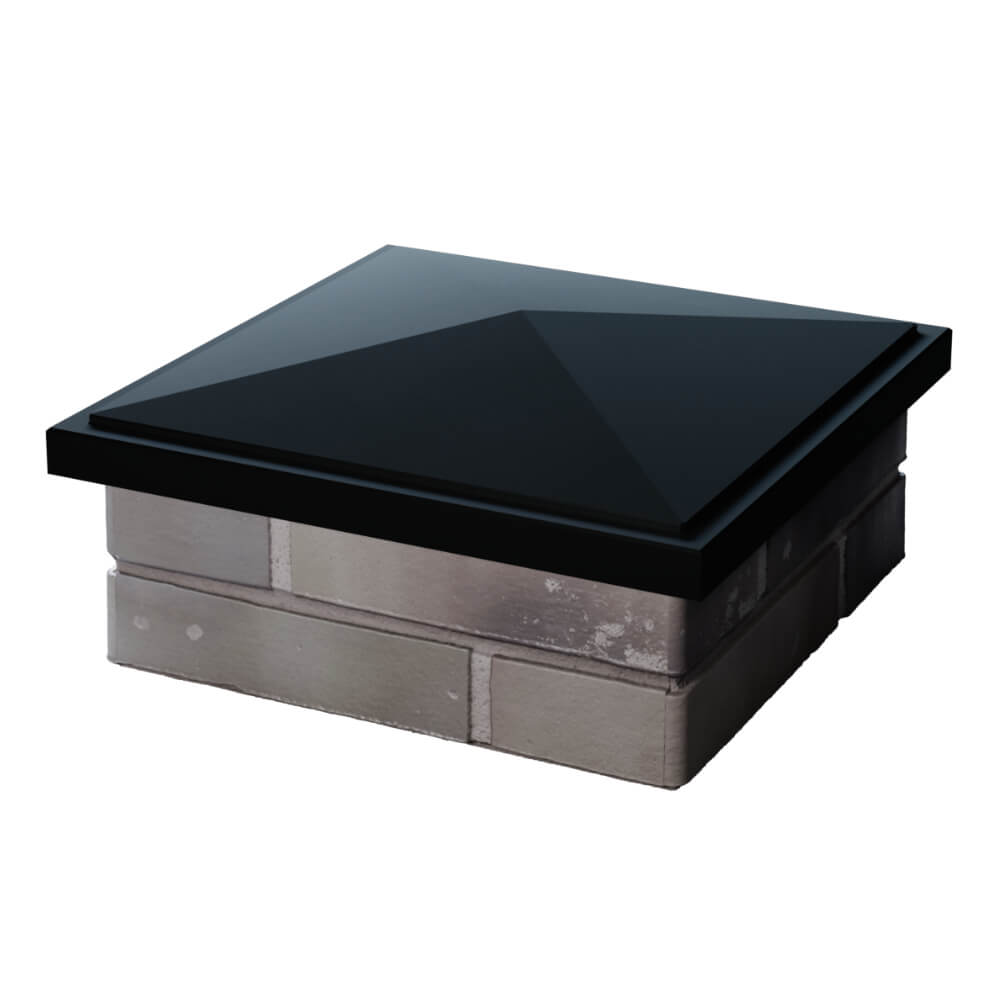 Колпак Zking БонаМоно Черный на столб 1.5х1.5 кирпича (385х385, 400х400мм) в Урае фото