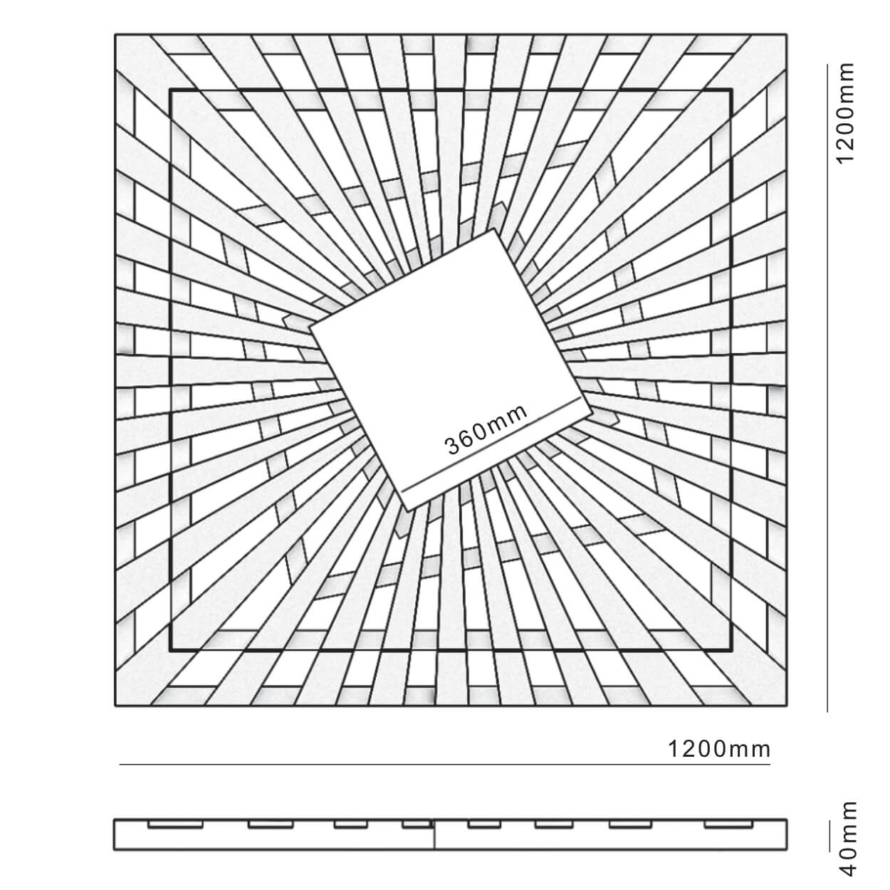 Приствольная решетка для дерева ZKING ATMOSPHERE 1.2х1.2м Черная в Урае фото