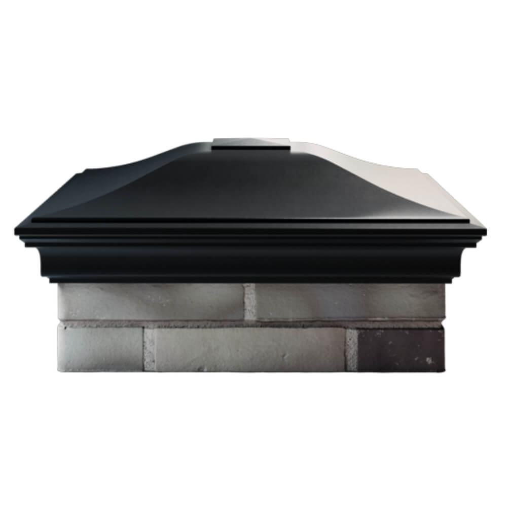 Колпак Zking Монблан Черный на столб 2х2 кирпича (515х515мм) в Урае фото