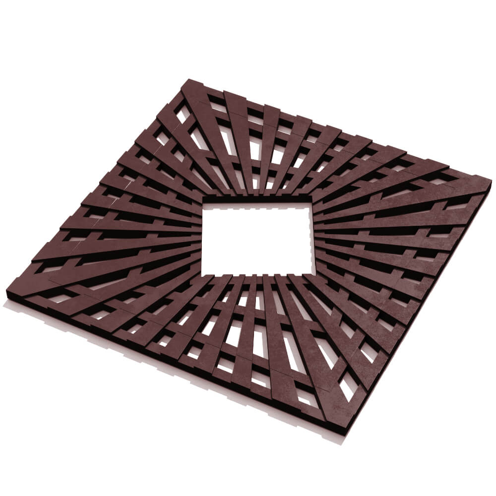 Приствольная решетка для дерева ZKING ATMOSPHERE 1.2х1.2м Коричневая в Урае фото