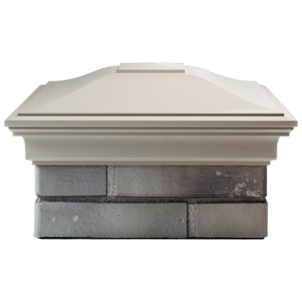 Колпак Zking Монблан Бежевый на столб 1.5х1.5 кирпича (385х385мм) Урай фото