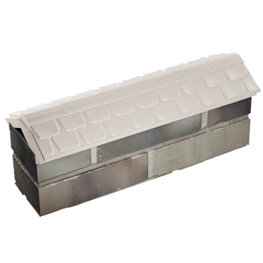 Парапет Zking Эльбрус Бежевый с посадкой на 0.5 кирпича (130мм) в Урае фото