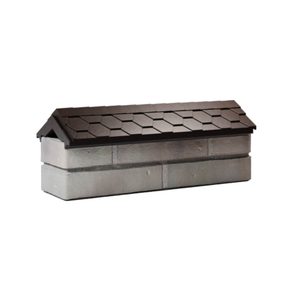 Парапет Zking Эверест Коричневый с посадкой на 0.5 кирпича (130мм) Урай фото