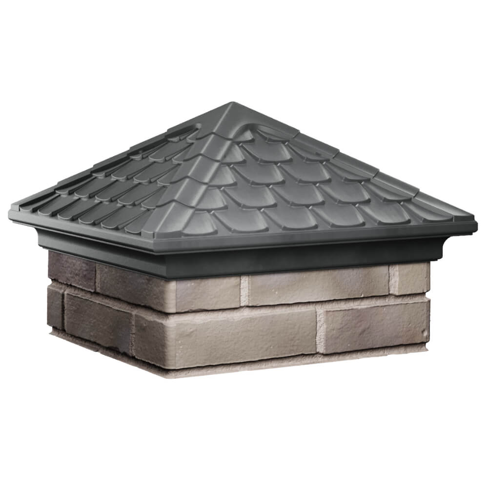 Колпак Zking Эльбрус Серый на столб 1.5х1.5 кирпича (385х385мм) в Урае фото