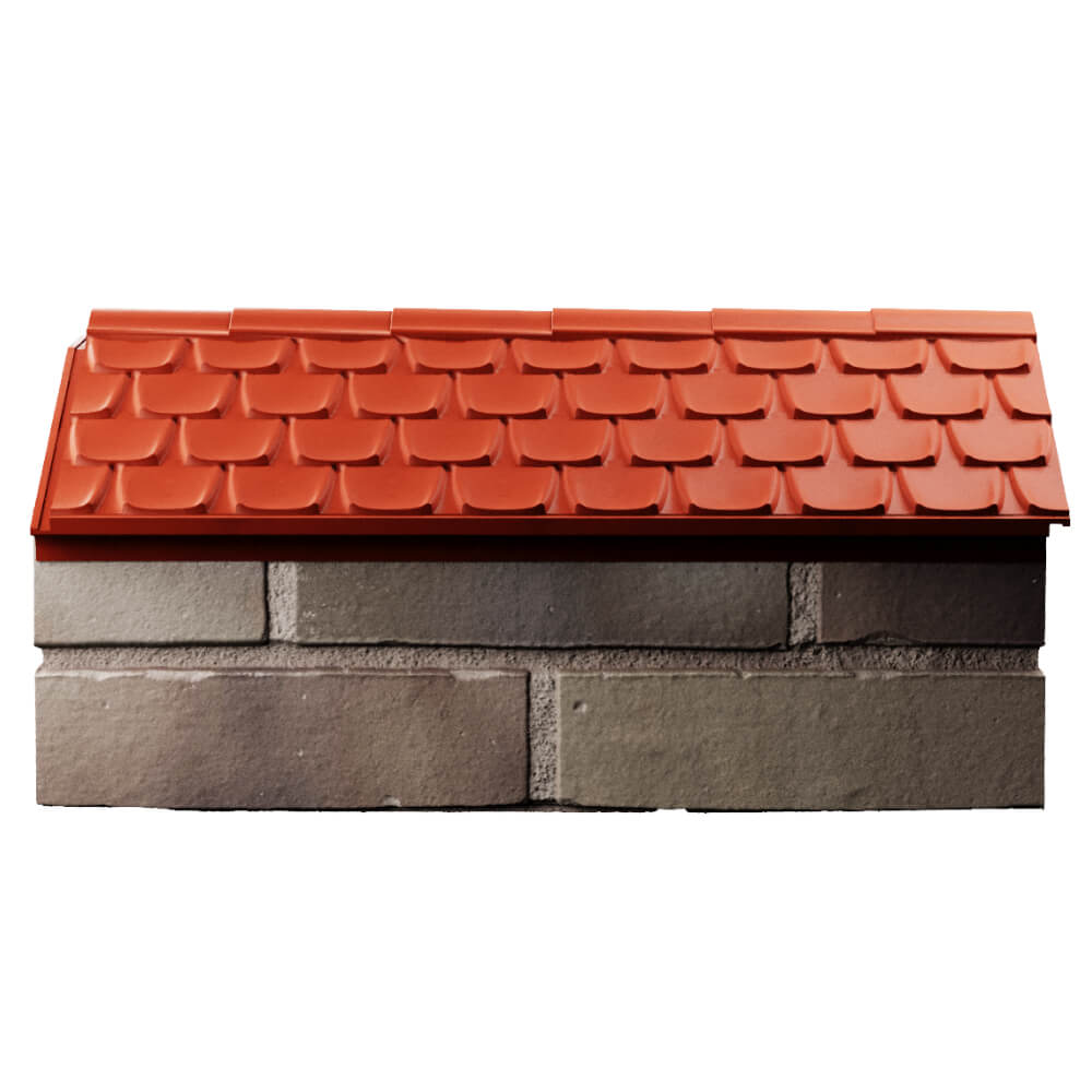 Парапет Zking Эльбрус Красный с посадкой на 1 кирпич (255мм) в Урае фото