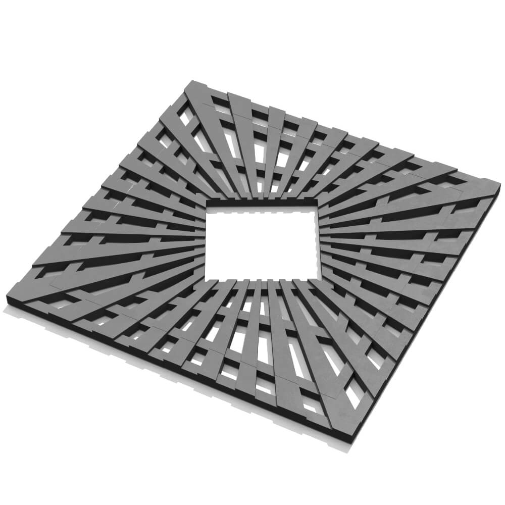 Приствольная решетка для дерева ZKING ATMOSPHERE 1.2х1.2м Серая в Урае фото