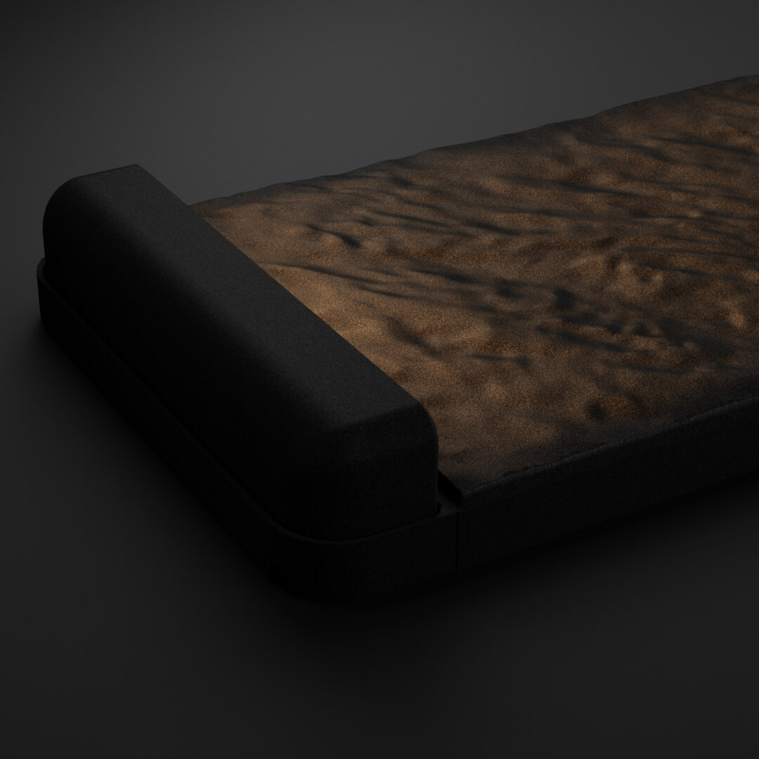 LED Светильник для шаговой плиты STONE Черный Сланец 330х75х98мм в Урае фото