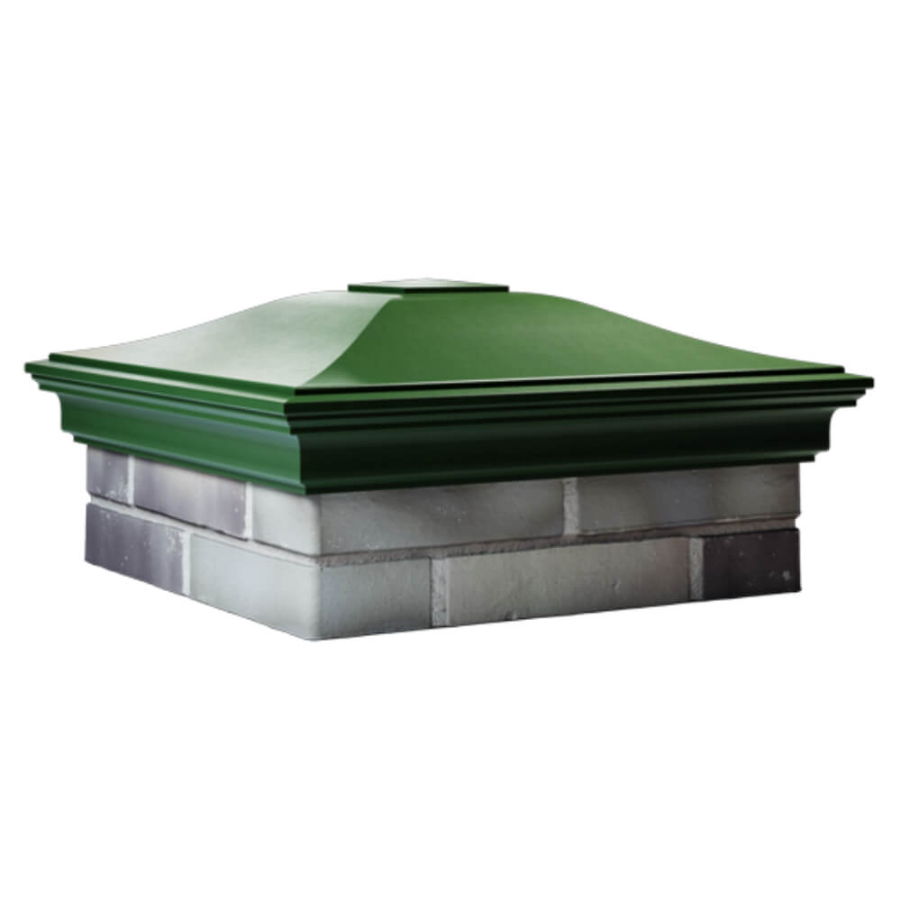 Колпак Zking Монблан Зеленый на столб 2х2 кирпича (515х515мм) в Урае фото