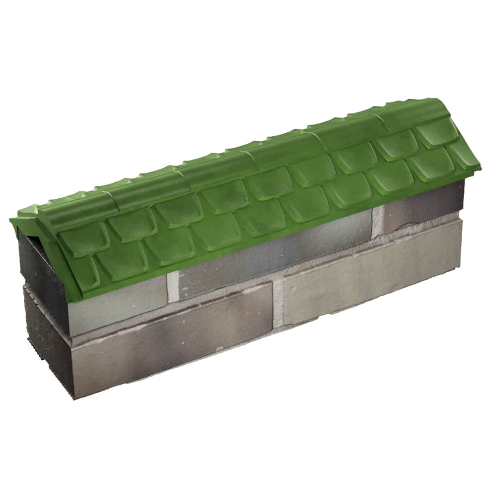 Парапет Zking Эльбрус Зеленый с посадкой на 0.5 кирпича (130мм) в Урае фото